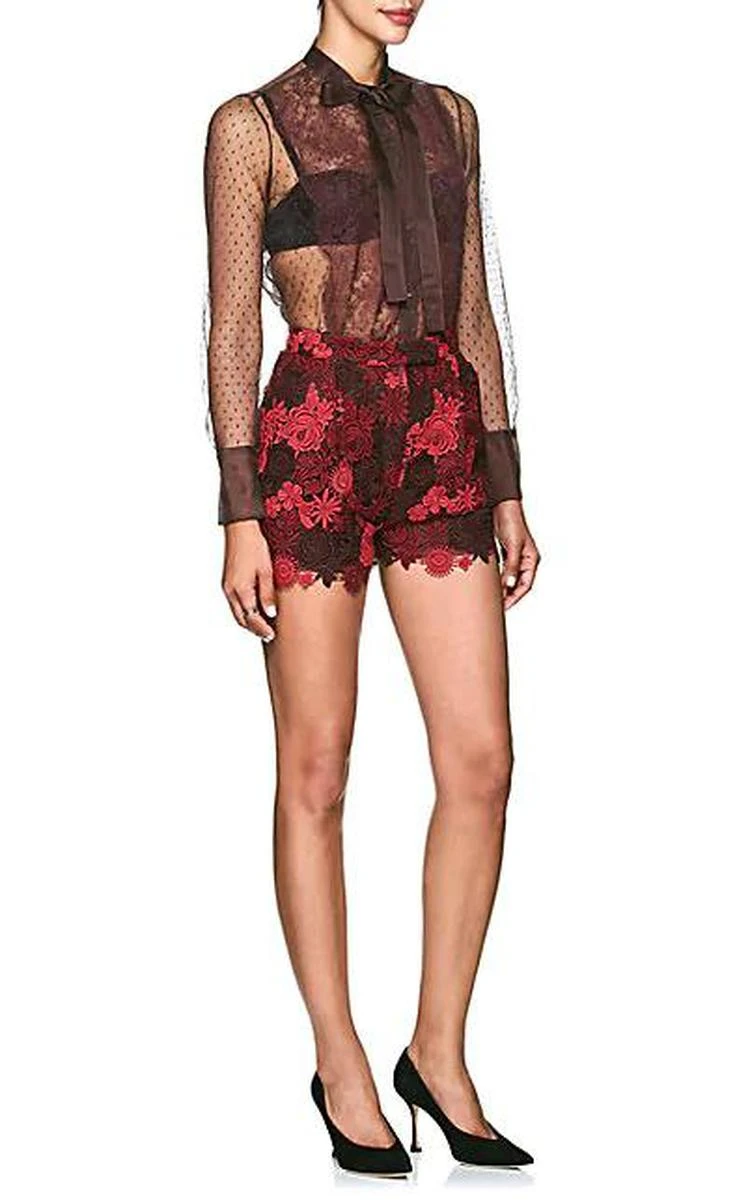 商品Valentino|Sheer Swiss Dot Blouse,价格¥3848,第3张图片详细描述