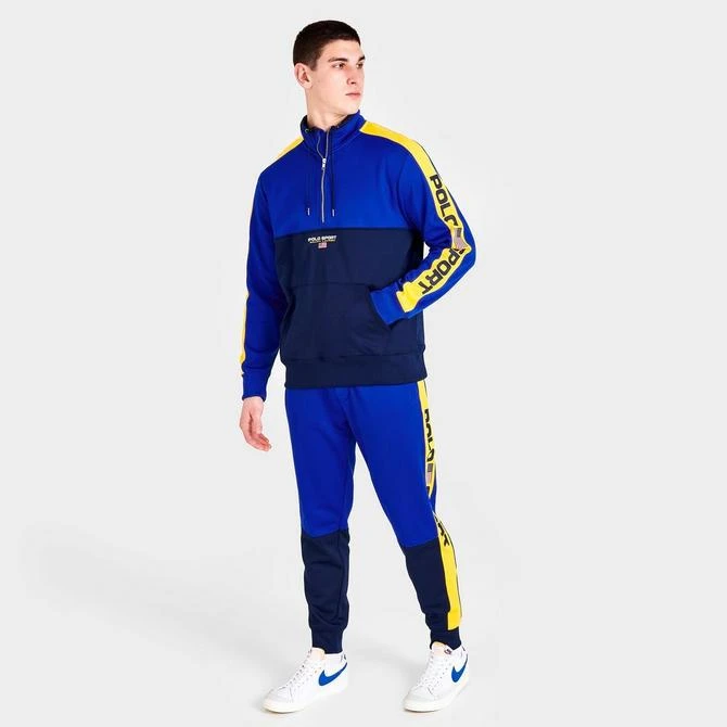 商品Ralph Lauren|Men's Polo Ralph Lauren Polo Sport Half-Zip Tricot Top,价格¥482,第2张图片详细描述