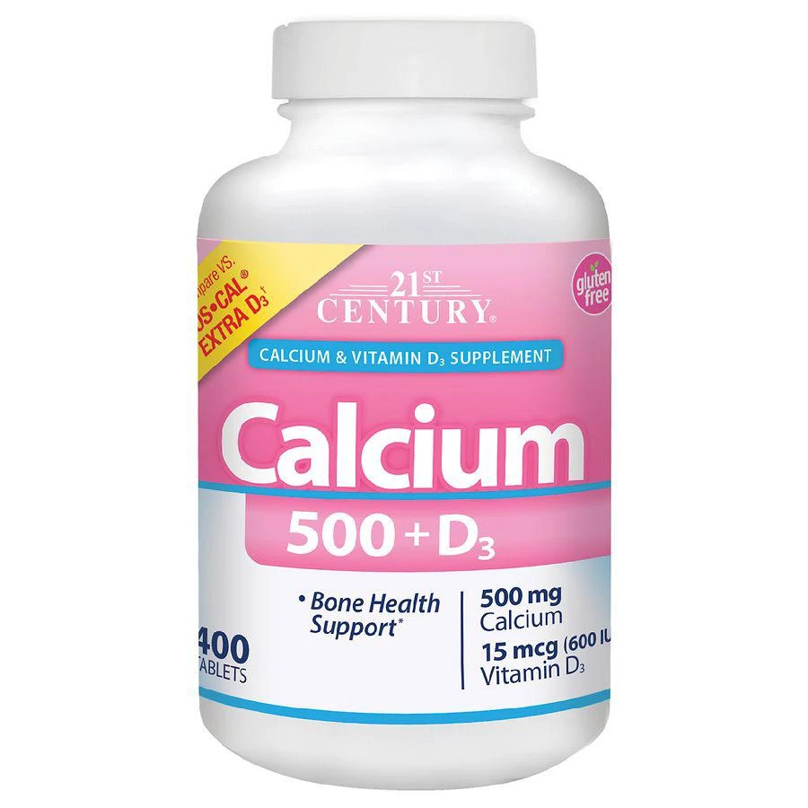 商品21st Century|Calcium 500 + D3 Capsules,价格¥54,第1张图片