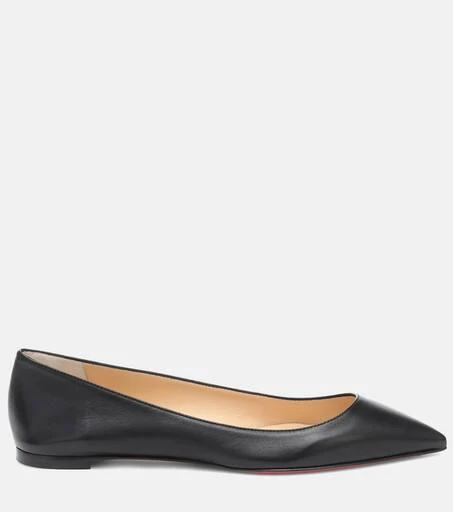 商品Christian Louboutin|Ballalla leather ballet flats,价格¥4635,第5张图片详细描述