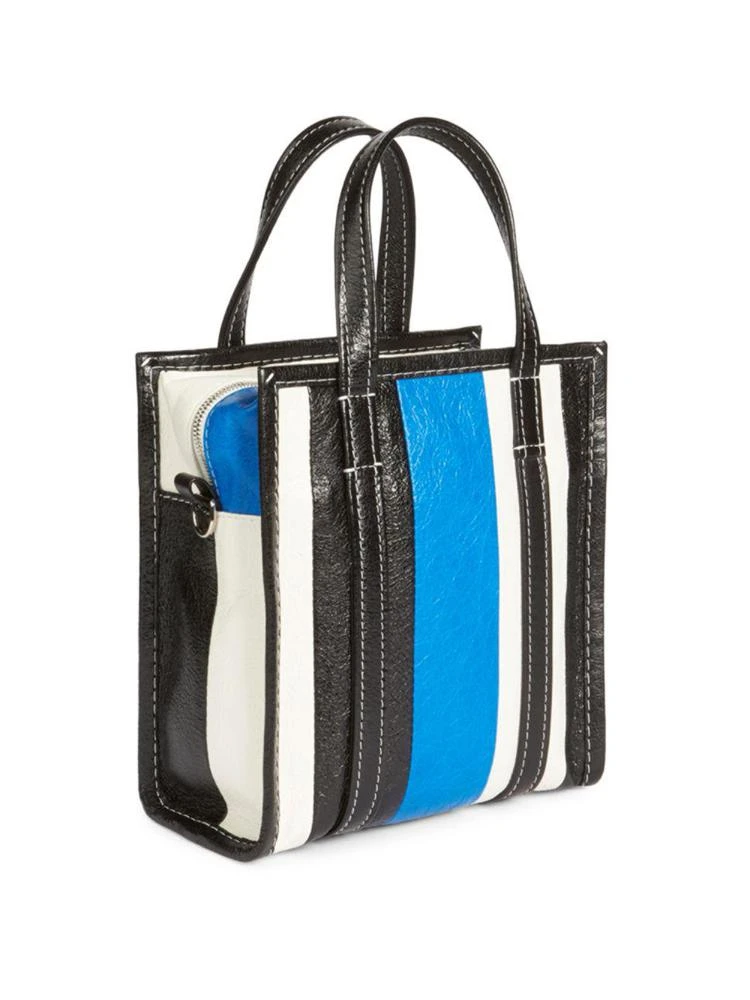 商品Balenciaga|Balenciaga - Extra Small Bazar Stripe Shopper,价格¥6186,第2张图片详细描述