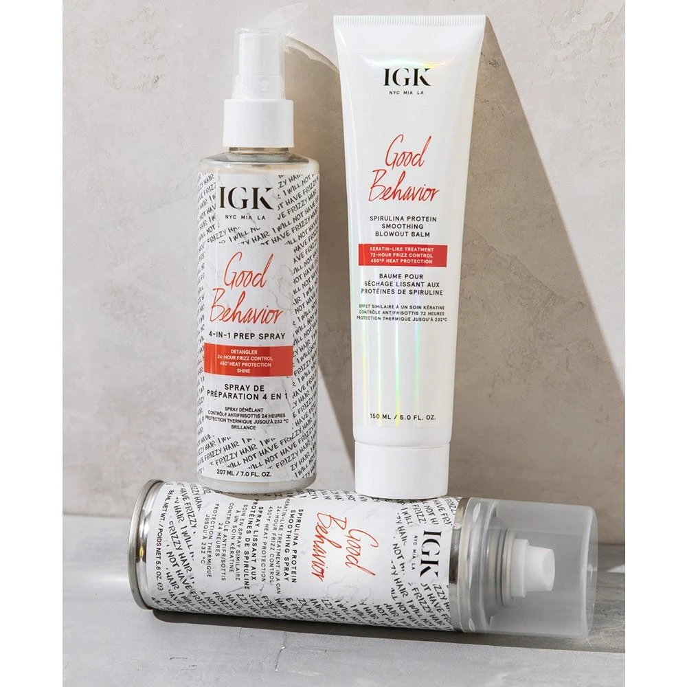 商品IGK Hair|Good Behavior Spirulina Protein Smoothing Spray,价格¥253,第2张图片详细描述