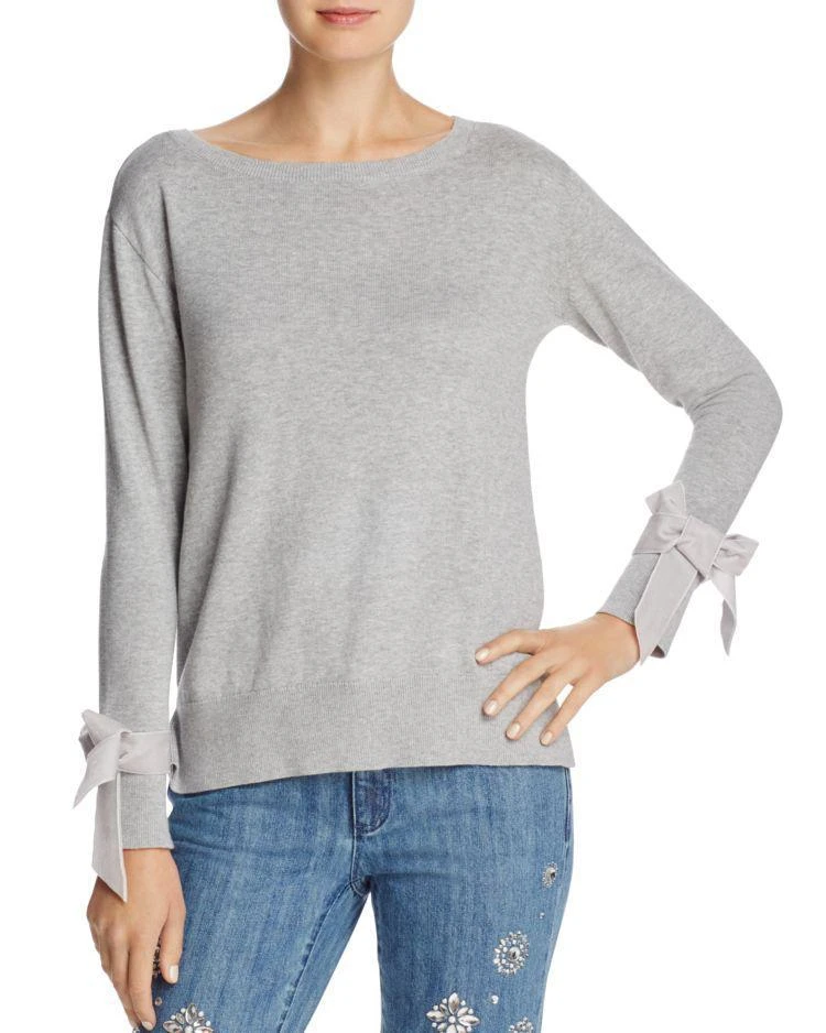 商品Michael Kors|MICHAEL Michael Kors Velvet Bow Cuff Sweater - 100% Exclusive,价格¥257,第1张图片