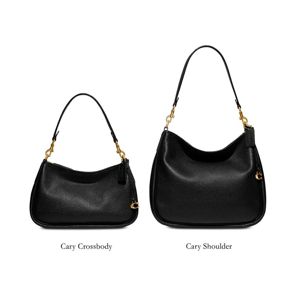 商品Coach|Soft Pebble Leather Cary Shoulder Bag with Convertible Straps,价格¥2968,第4张图片详细描述