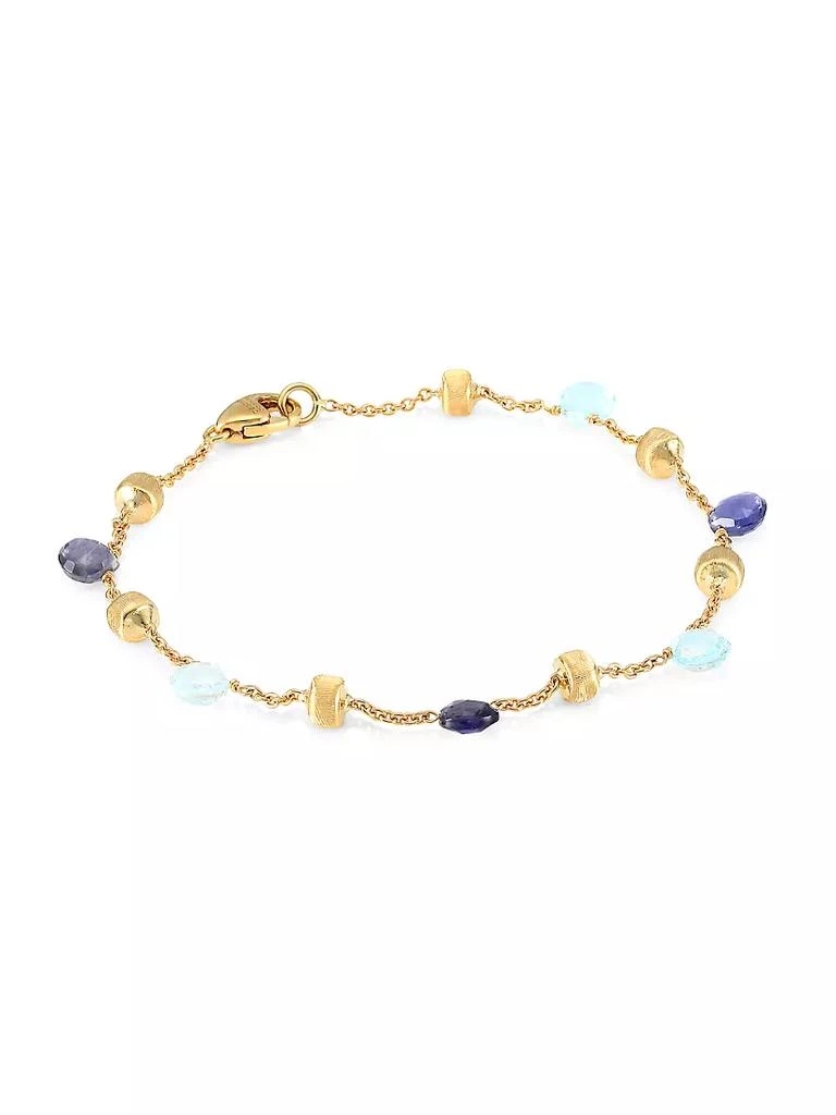 商品Marco Bicego|Paradise Blue 18K Yellow Gold, Blue Topaz &amp; Iolite Bracelet,价格¥9367,第1张图片