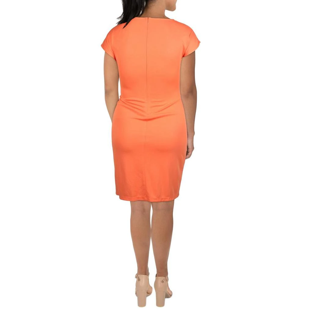 商品Ralph Lauren|Womens Jersey Cap Sleeve Sheath Dress,价格¥385,第1张图片详细描述
