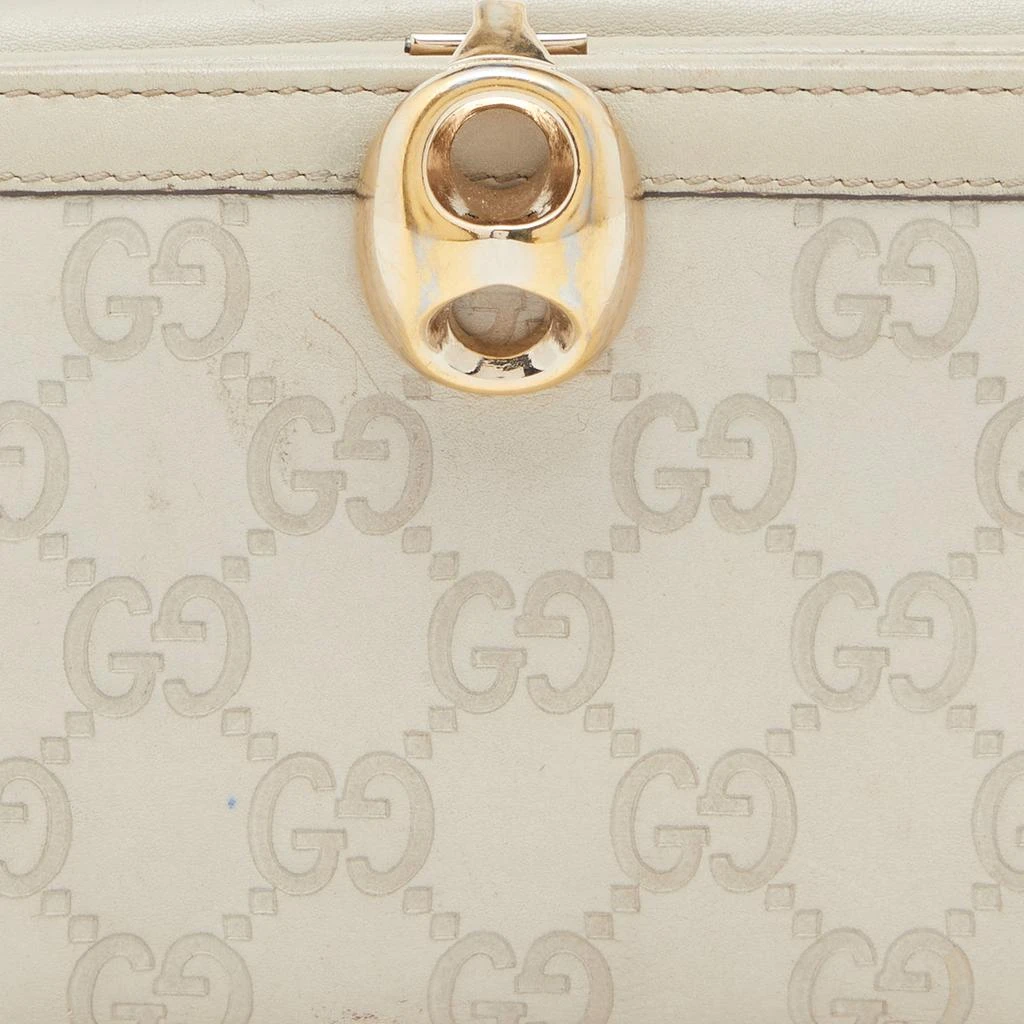 商品[二手商品] Gucci|Gucci Off White Guccissima Leather Wave Continental Wallet,价格¥1005,第5张图片详细描述