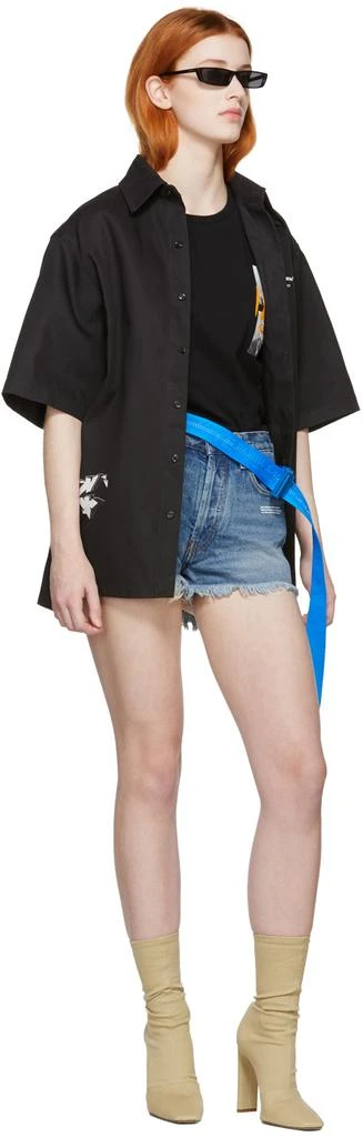 商品Off-White|Indigo Denim Five-Pocket Shorts,价格¥1303,第5张图片详细描述