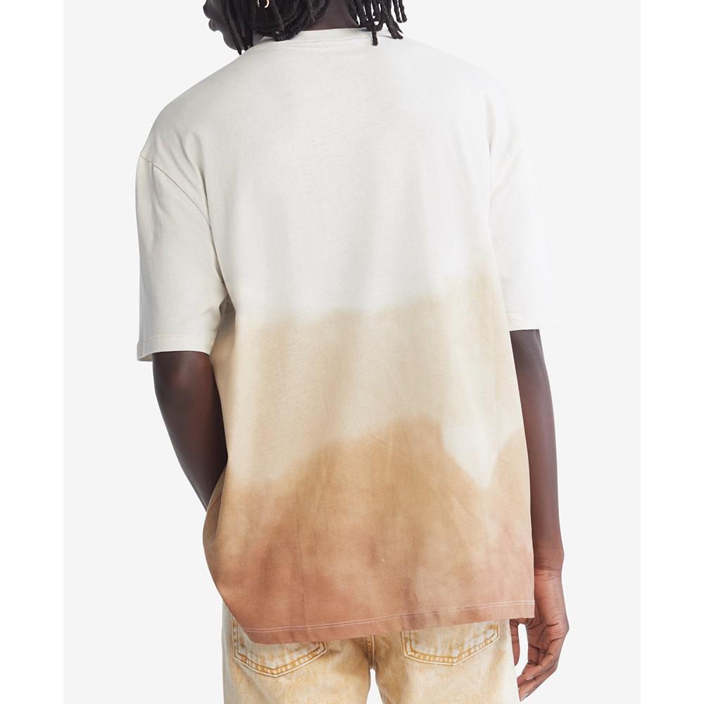 商品Calvin Klein|Men's Relaxed-Fit Dip-Dyed Logo T-Shirt,价格¥185,第4张图片详细描述