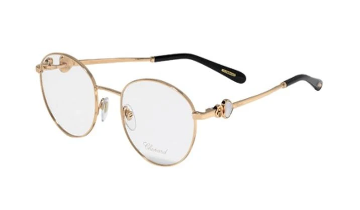 商品Chopard|Chopard Demo Round Ladies Eyeglasses VCHC52S 08FC 51/20/135,价格¥1185,第1张图片