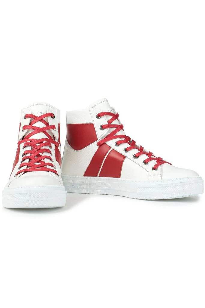 商品AMIRI|Two-tone textured-leather high-top sneakers,价格¥893,第2张图片详细描述