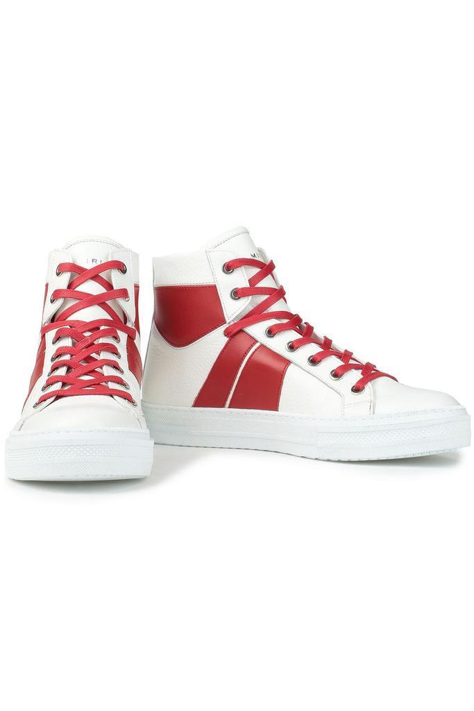 商品AMIRI|Two-tone textured-leather high-top sneakers,价格¥2172,第4张图片详细描述