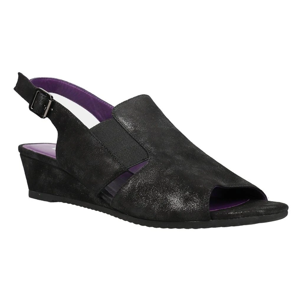 商品Vaneli|Flory Metallic Wedge Sandals,价格¥342,第2张图片详细描述