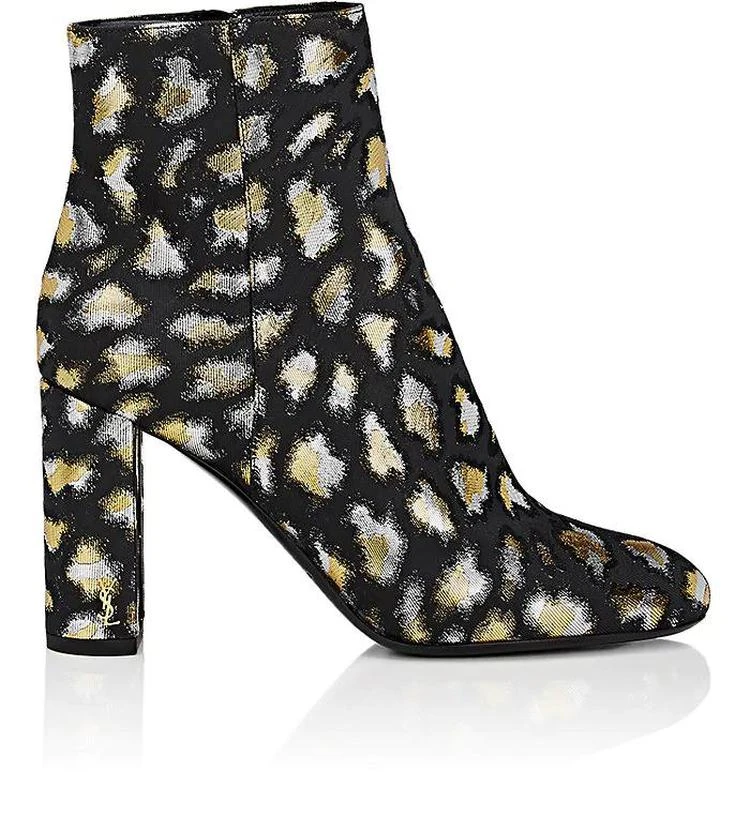 商品Yves Saint Laurent|Loulou Jacquard Ankle Boots,价格¥5186,第1张图片