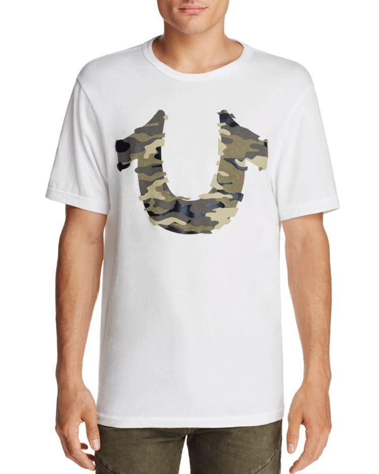 商品True Religion|3D Camouflage Crewneck Short Sleeve Tee,价格¥512,第1张图片