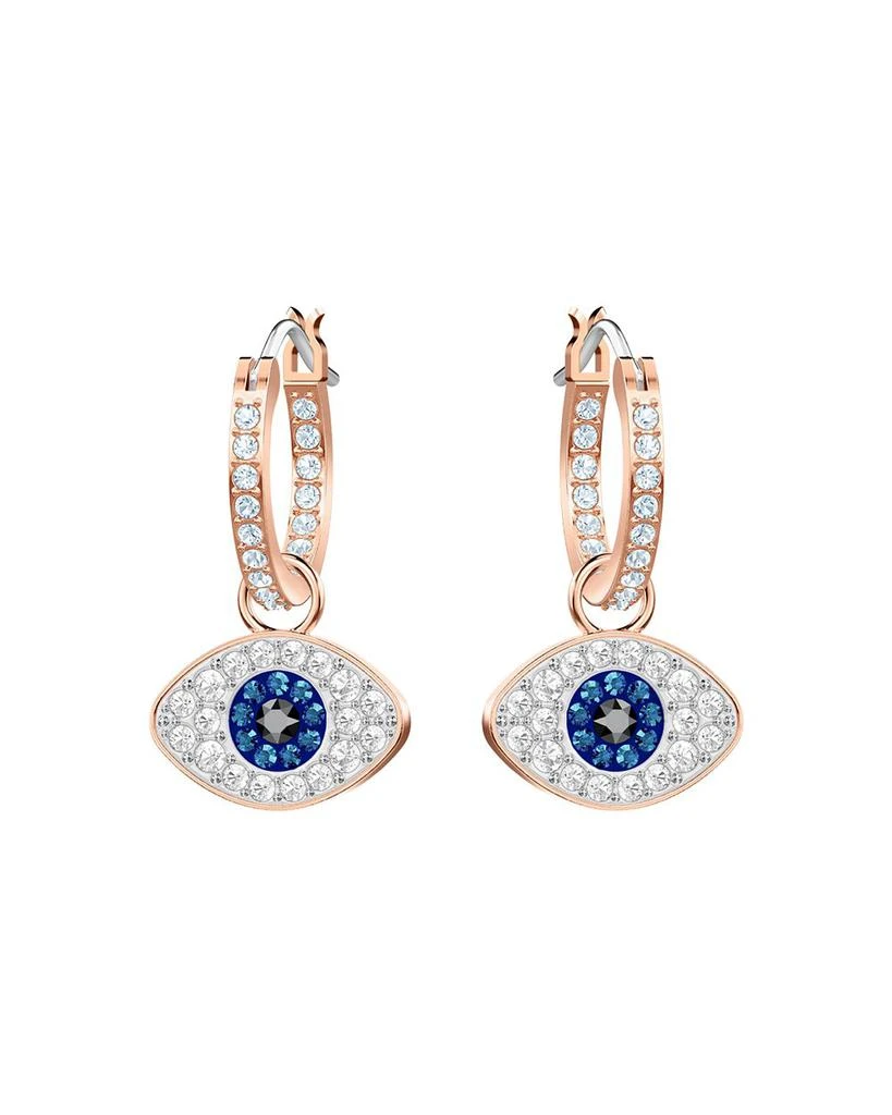 商品Swarovski|Symbolic Evil Eye Hoop Earrings,价格¥884,第1张图片