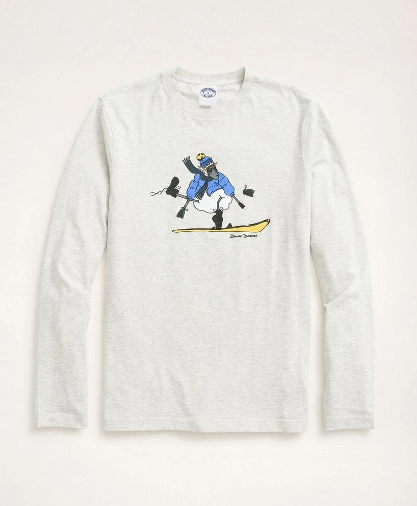 商品Brooks Brothers|Henry Snowboarding Long-Sleeve  Graphic T-Shirt,价格¥164,第1张图片