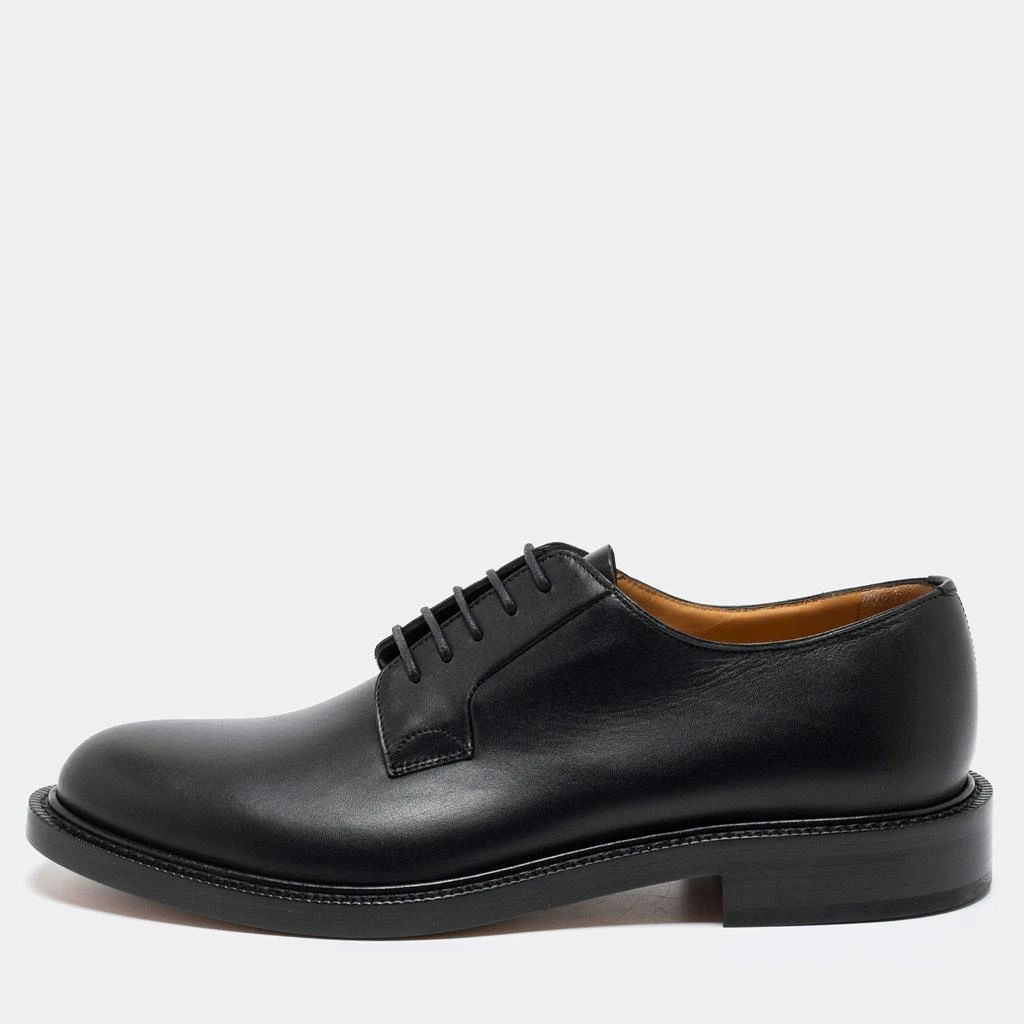 商品Valentino|Valentino Black Leather Lace Up Derby Size 42,价格¥2630,第1张图片