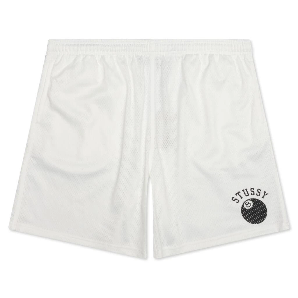 商品STUSSY|Stussy 8-Ball Mesh Short - White,价格¥648,第1张图片