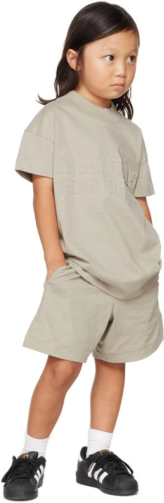 商品Essentials|Kids Gray Mock Neck T-Shirt,价格¥263,第4张图片详细描述