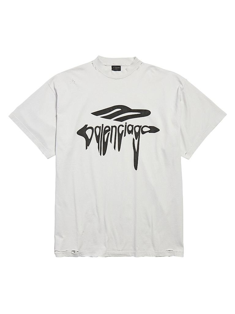 Balenciaga 3B Liquefied T-Shirt Oversized - T-Shirts Balenciaga 3B Liquefied T-Shirt Oversized - T-Shirts