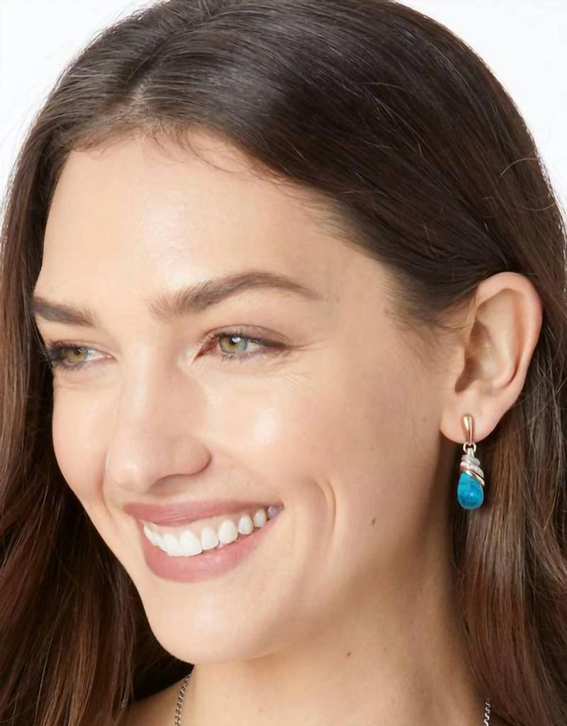 商品Brighton|Neptune'S Rings Turquoise Earrings in Blue,价格¥482,第1张图片