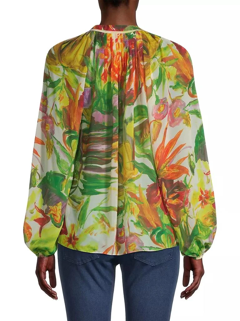 商品UNGARO|Augusta Printed Chiffon Blouse,价格¥1385,第5张图片详细描述