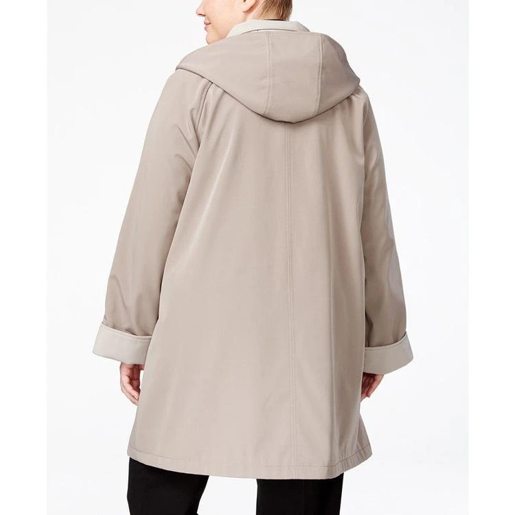 商品JONES NEW YORK|Plus Size Water-Resistant Hooded Raincoat,价格¥1646,第3张图片详细描述