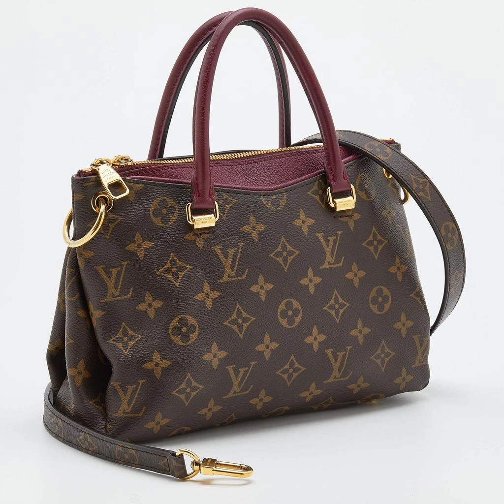 商品[二手商品] Louis Vuitton|Louis Vuitton Aurore Leather And Monogram Canvas Pallas BB Bag,价格¥11074,第3张图片详细描述