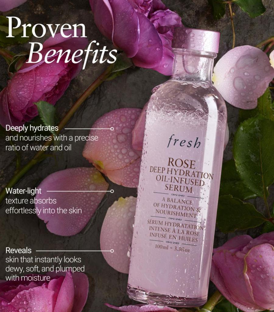 商品Fresh|Rose Deep Hydration Oil Serum (100ml),价格¥489,第7张图片详细描述