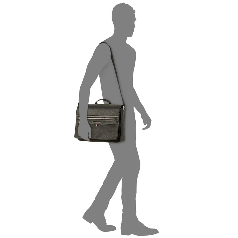 商品Tommy Hilfiger|Men's Pebble Faux-Leather Leo Messenger Bag,价格¥758,第5张图片详细描述