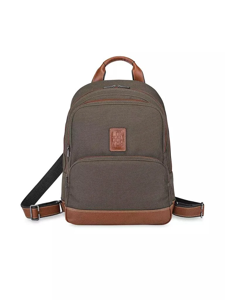 商品Longchamp|Boxford Canvas & Leather Backpack,价格¥2811,第1张图片