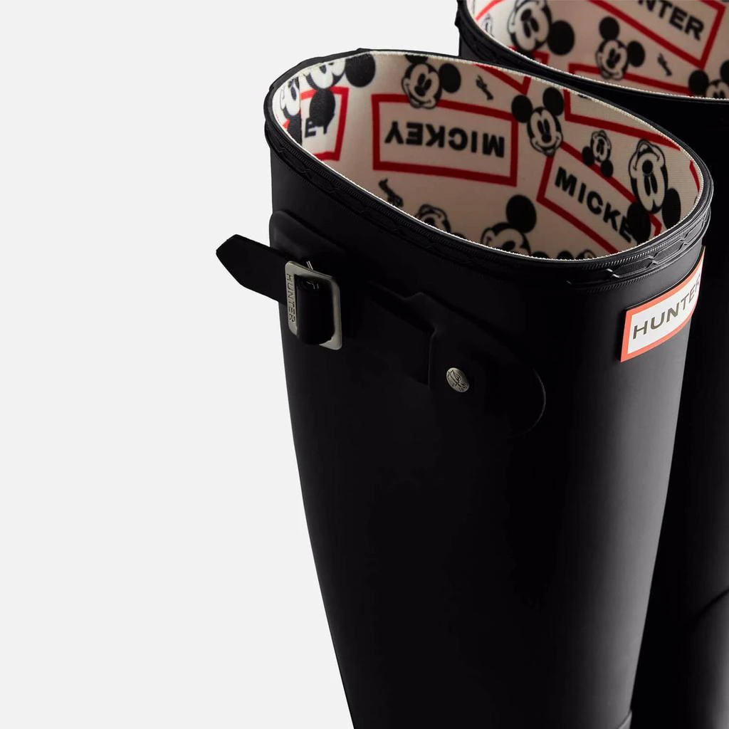 商品Hunter|HUNTER X DISNEY WOMEN'S DISNEY PRINT ORIGINAL TALL WELLIES - BLACK,价格¥702,第3张图片详细描述