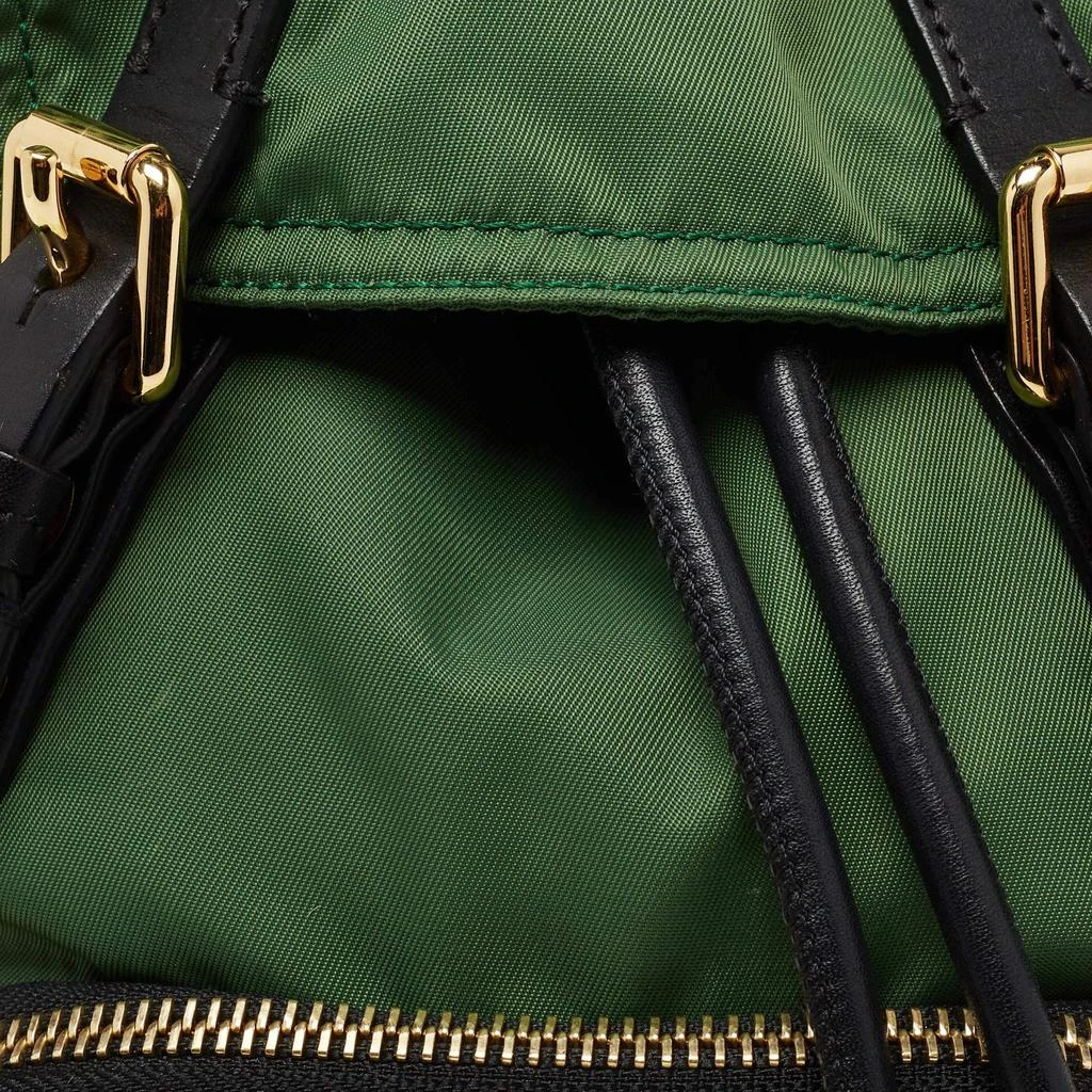 商品[二手商品] Burberry|Burberry Green/Black Nylon and Leather Small Rucksack Backpack,价格¥3627,第5张图片详细描述