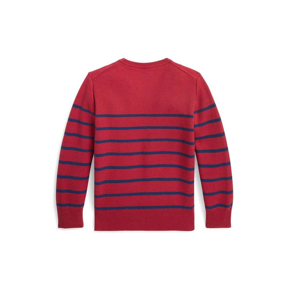 商品Ralph Lauren|Toddler and Little Boys Striped Mesh-Knit Sweater,价格¥182,第2张图片详细描述