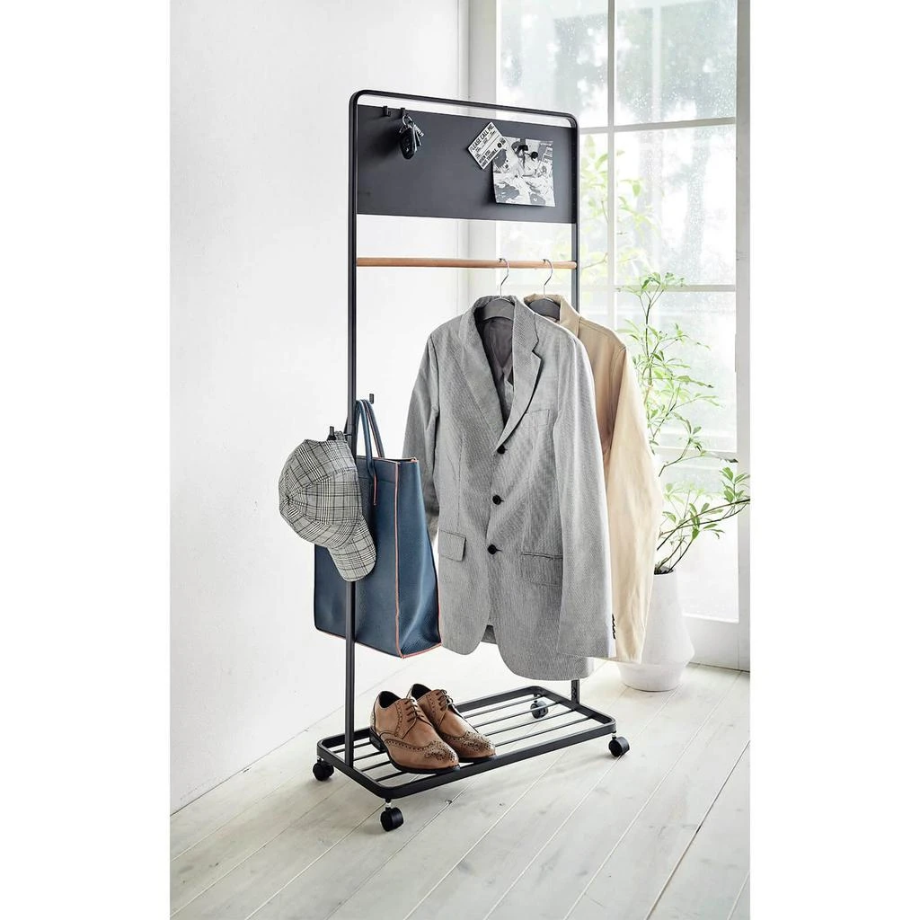 Yamazaki Tower Kids Coat Rack With Panel - Black 商品