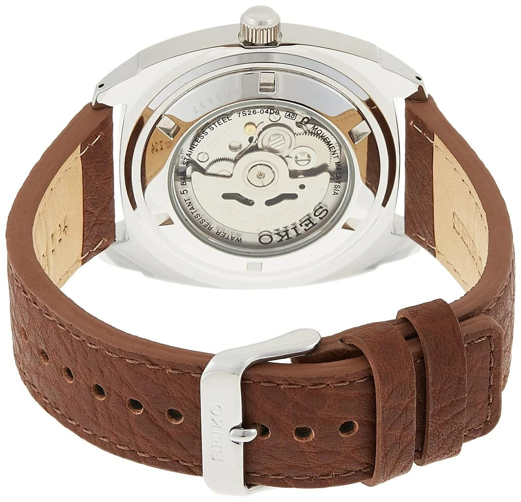 商品Seiko|SEIKO Automatic Watch for Men - Recraft Series - Brown Leather Strap, Day/Date Calendar, 50m Water Resistant,价格¥1539,第3张图片详细描述