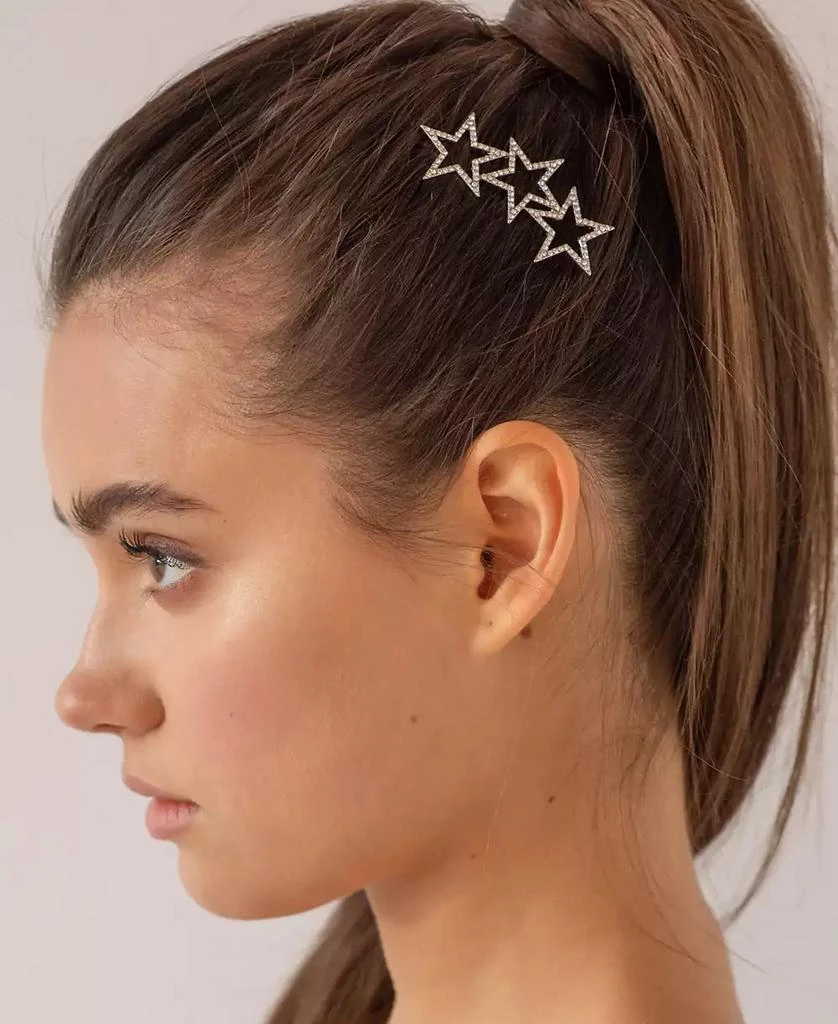 商品Soho Style|Curved Sparkling Stars Barrette,价格¥63,第2张图片详细描述