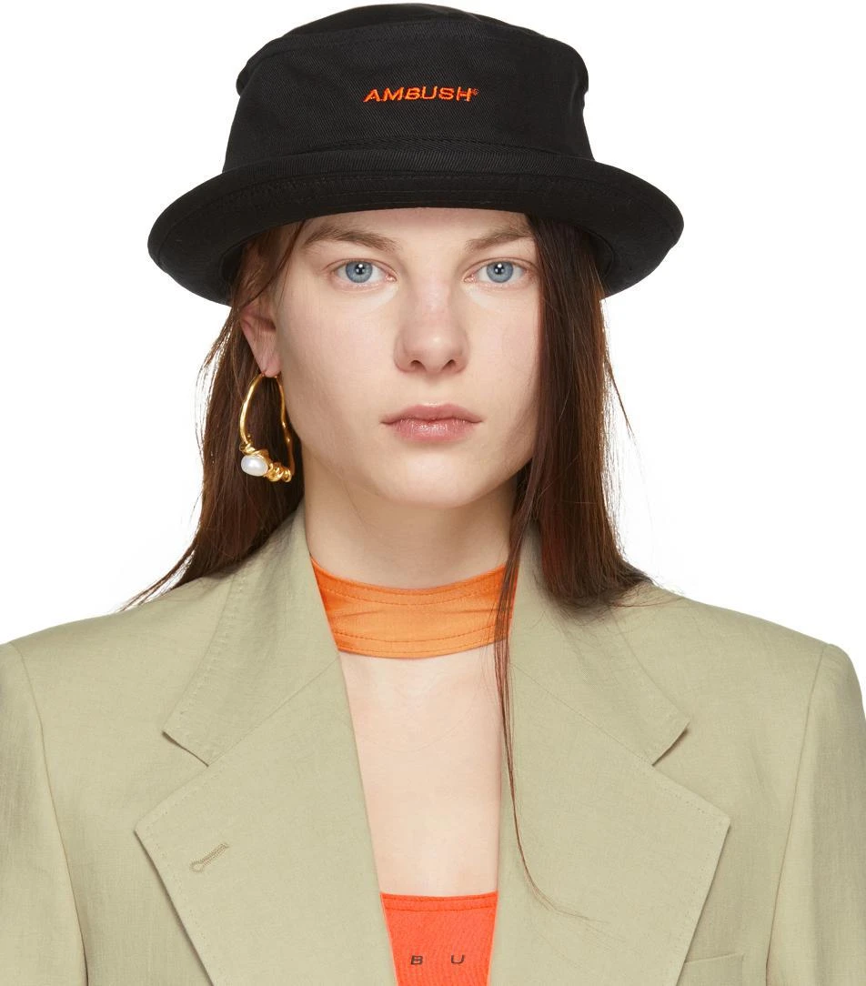 商品Ambush|Black Waves Bucket Hat,价格¥2610,第1张图片