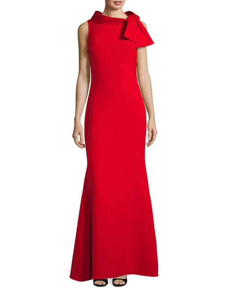 商品Badgley Mischka Platinum|Tie Neck Evening Gown,价格¥5881,第2张图片详细描述