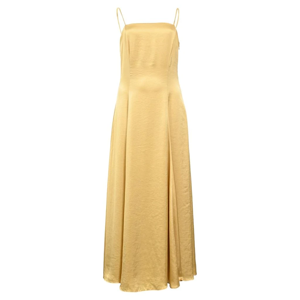 商品[二手商品] Theory|Cami Midi Dress in Yellow Crushed Satin,价格¥1694,第1张图片