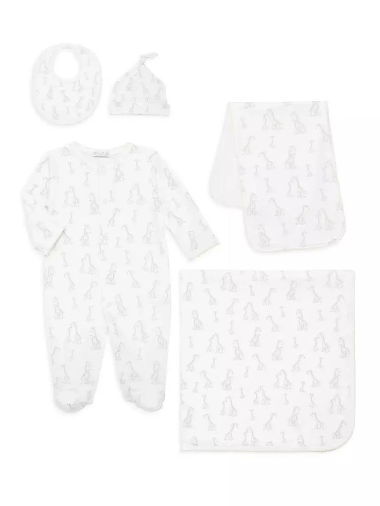 商品Kissy Kissy|Baby's 5-Piece Footie, Burp Cloth, Blanket, Hat & Bib Set,价格¥1063,第1张图片