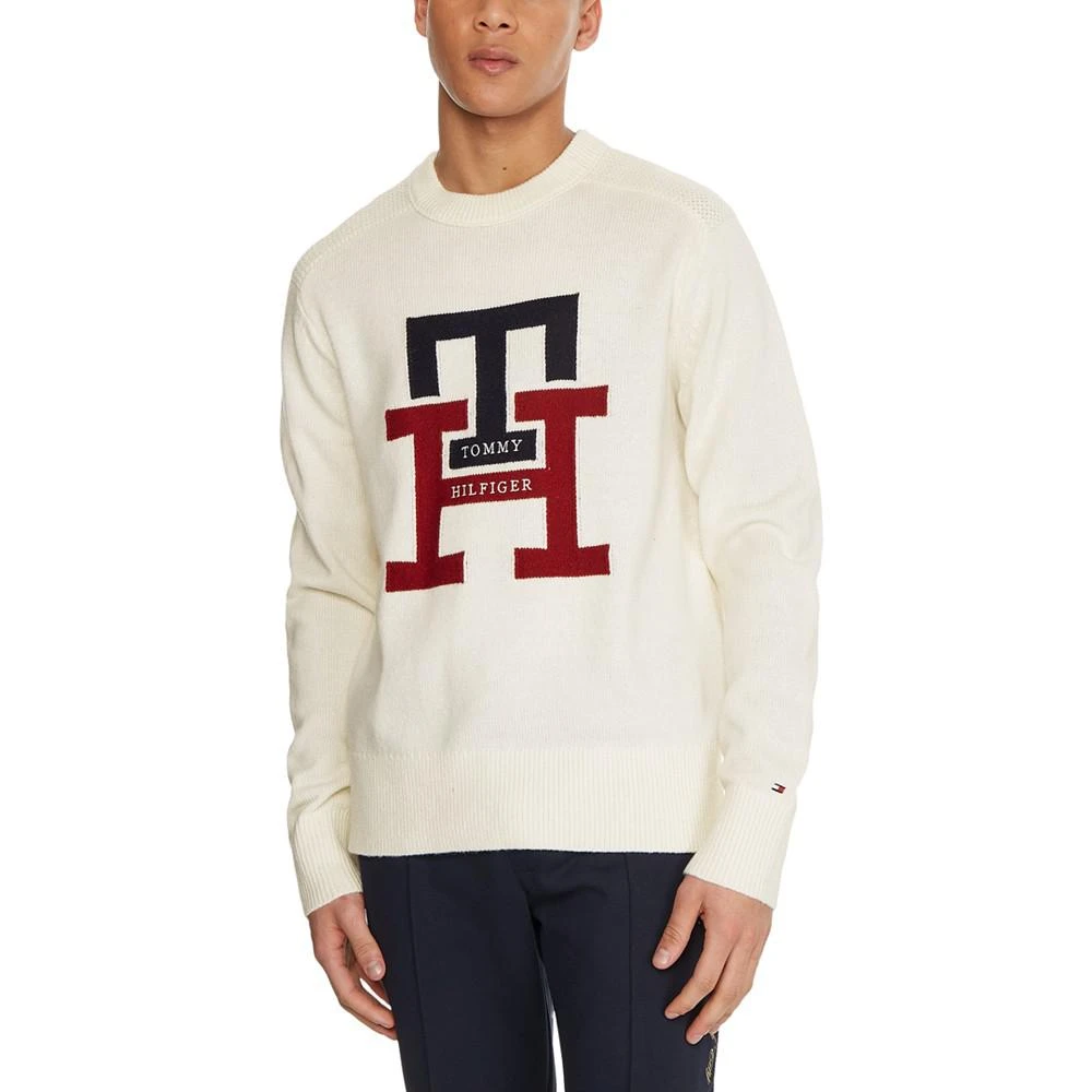 商品Tommy Hilfiger|Men's Bold Monogram Crewneck Sweater,价格¥445,第1张图片