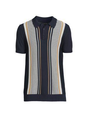 商品Saks Fifth Avenue|Striped Polo Sweater,价格¥338,第3张图片详细描述