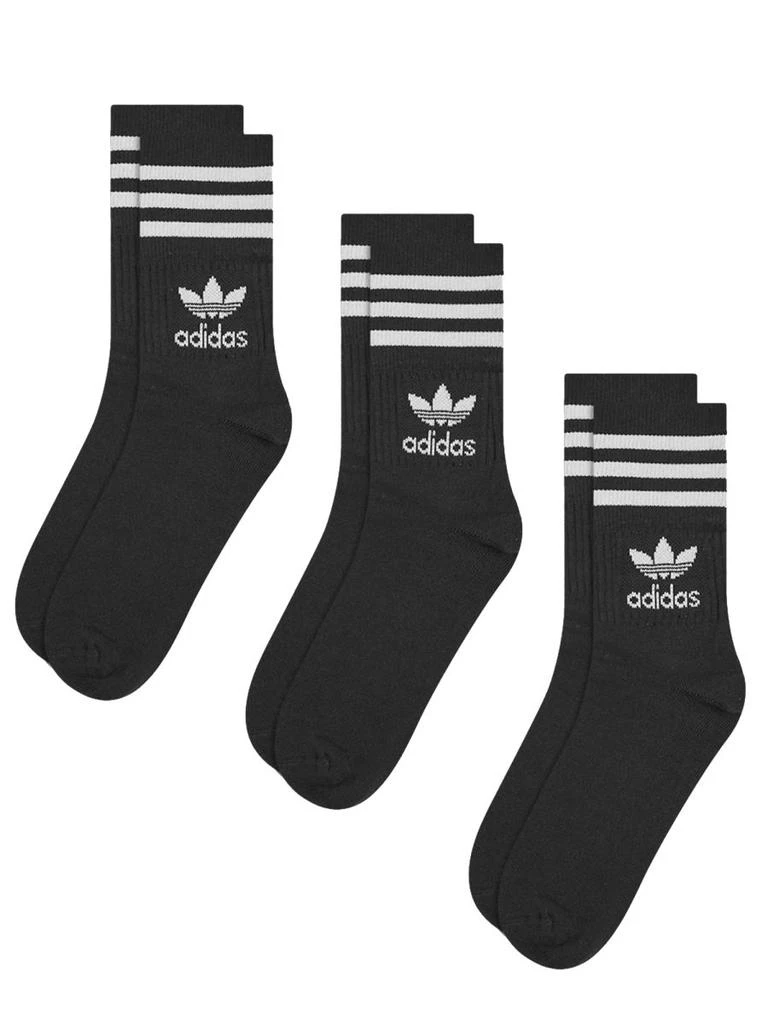商品Adidas|Adidas Originals Logo Intarsia Three-Pack Socks,价格¥57,第2张图片详细描述