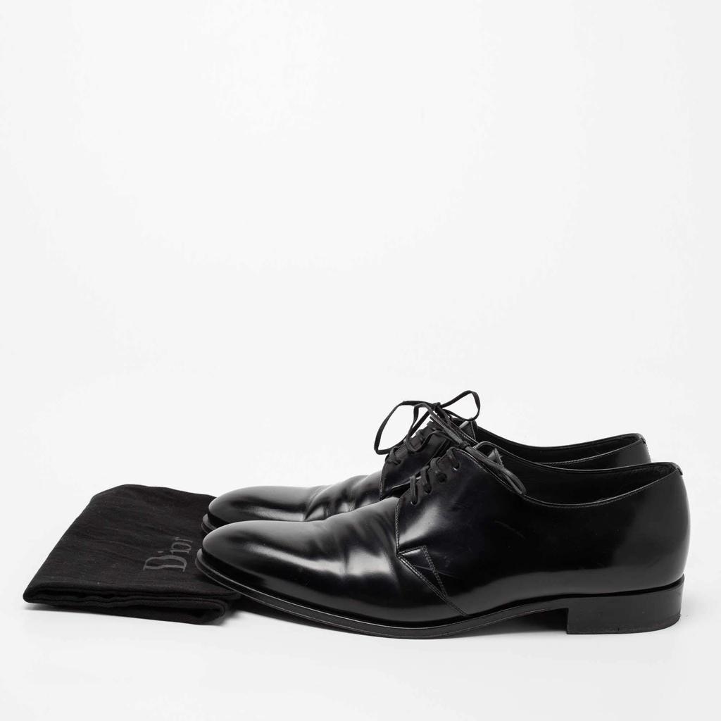 Dior Black Leather Timeless Lace Up Oxford Size 43.5商品第9张图片规格展示