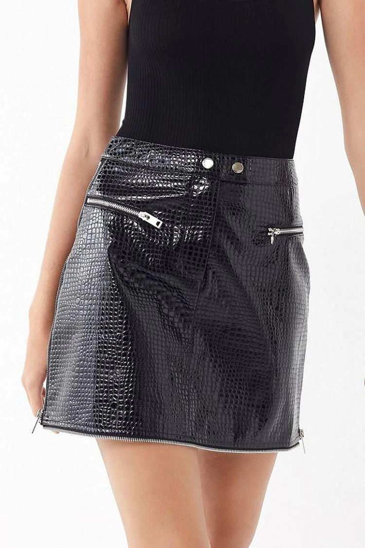 商品I.AM.GIA|I.AM.GIA Jagger Snake Print Mini Skirt,价格¥370,第1张图片