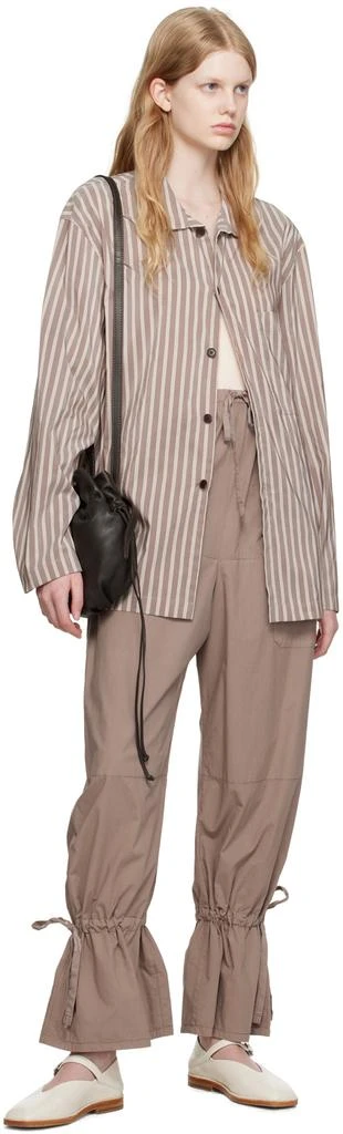 商品Lemaire|Brown Stand Collar Shirt,价格¥999,第4张图片详细描述