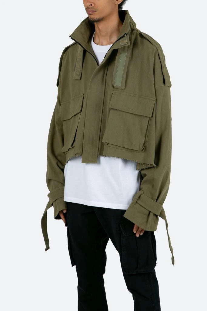 商品MNML|Cropped M65 Jacket - Olive,价格¥287,第2张图片详细描述