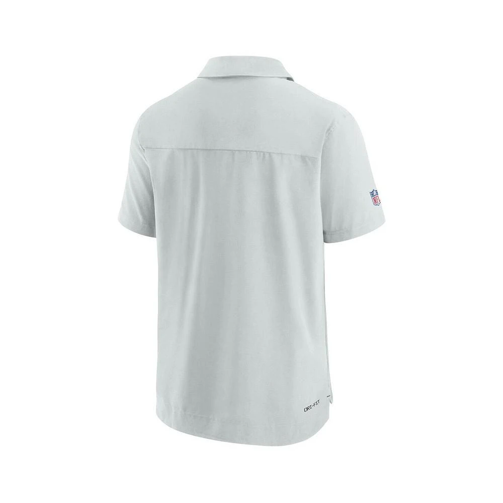 商品NIKE|Men's White Dallas Cowboys Sideline Lockup Performance Polo Shirt,价格¥458,第2张图片详细描述